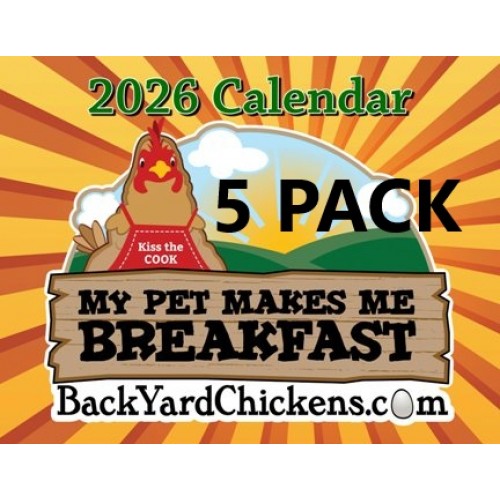 2026 BackYardChickens Five Calendar Gift Pack-Free US Shipping