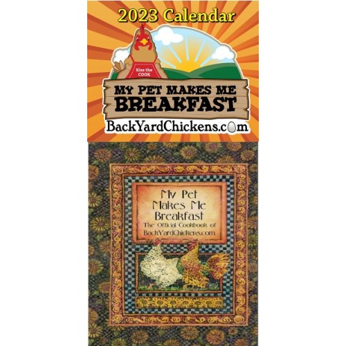 2023 BackYardChickens Calendar with Cookbook Gift Set-Free US Shipping