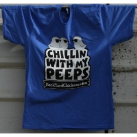 Chillin With My Peeps Unisex Tee- Blue Heather-Free US Shipping