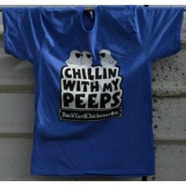 CLEARANCE! Chillin With My Peeps Unisex Tee- Blue Heather-Free US Shipping