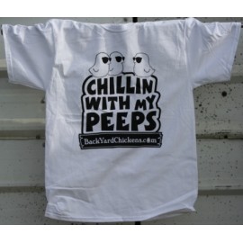 CLEARANCE! Chillin With My Peeps Youth Tee- White-Free US Shipping