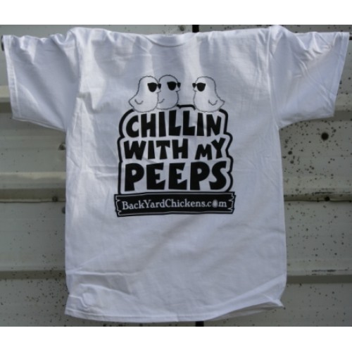 CLEARANCE! Chillin With My Peeps Youth Tee- White-Free US Shipping